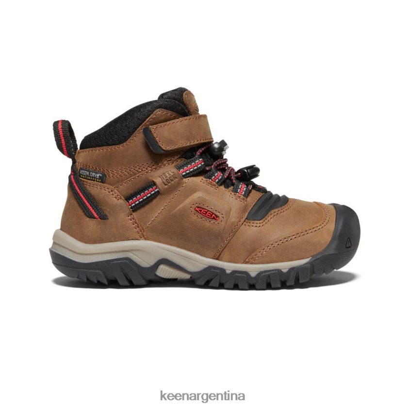 bisonte/alfombra roja calzado KEEN bota impermeable ridge flex T0822B905 pequeños niños