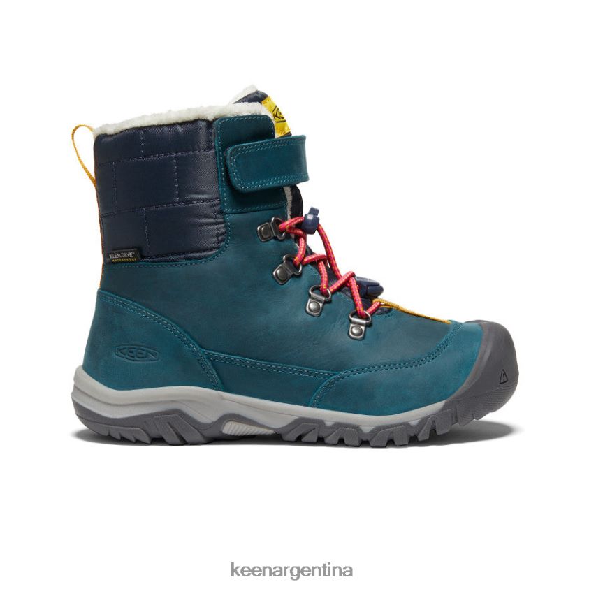 coral azul/pavo real rosa calzado KEEN bota impermeable greta T0822B1015 niños grandes