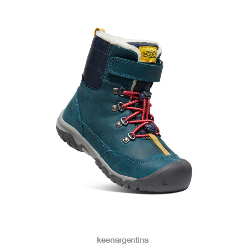coral azul/pavo real rosa calzado KEEN bota impermeable greta T0822B1015 niños grandes
