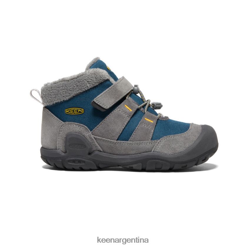 gris acero/azul ala verde azulado calzado KEEN chukka nudo T0822B1003 niños grandes