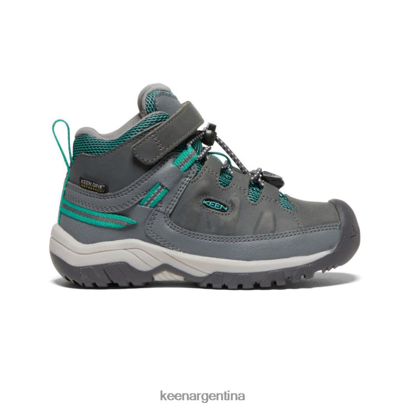 gris acero/porcelana calzado KEEN bota impermeable targhee T0822B877 pequeños niños