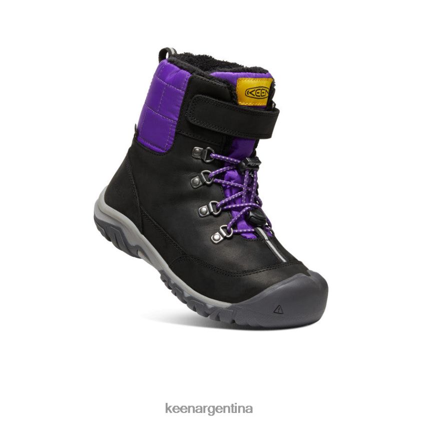 negro/morado calzado KEEN bota impermeable greta T0822B1014 niños grandes