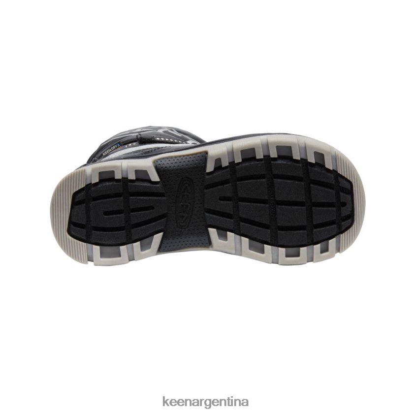 negro/plata calzado KEEN bota impermeable snow troll T0822B1000 niños grandes