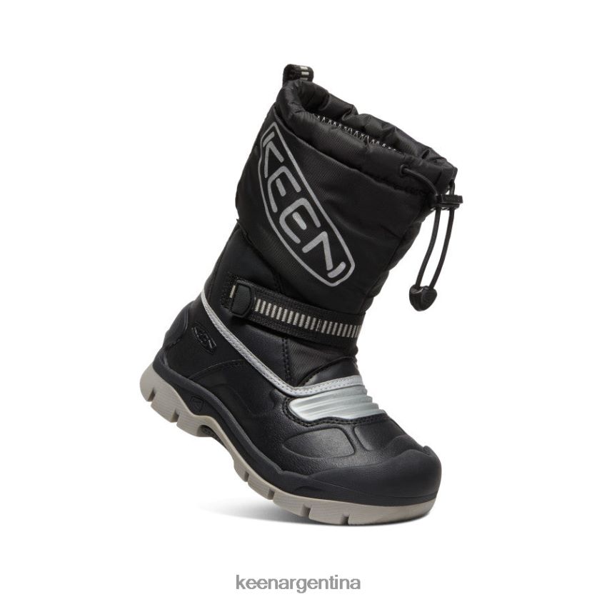 negro/plata calzado KEEN bota impermeable snow troll T0822B1007 pequeños niños