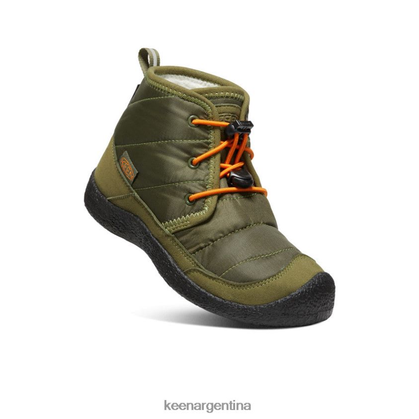 oliva capuleto/naranja rojizo calzado KEEN chukka impermeable howser ii T0822B936 niños grandes