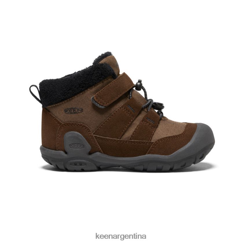 tierra oscura/negro calzado KEEN chukka nudo T0822B980 pequeños niños