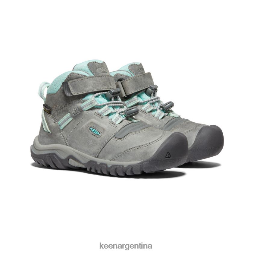 tinte gris/azul calzado KEEN bota impermeable ridge flex T0822B906 pequeños niños