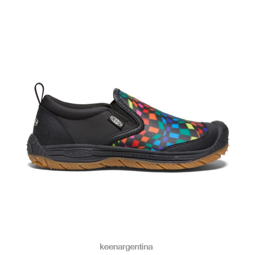 negro/multicolor calzado KEEN perro de velocidad sin cordones T0822B718 niños grandes