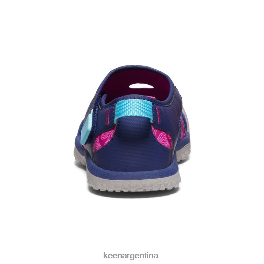 azul profundo/festival fucsia calzado KEEN sandalia raya T0822B917 niños grandes