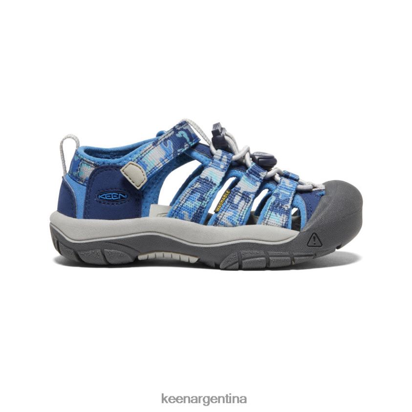 camuflaje/cobalto brillante calzado KEEN newport h2 T0822B748 pequeños niños