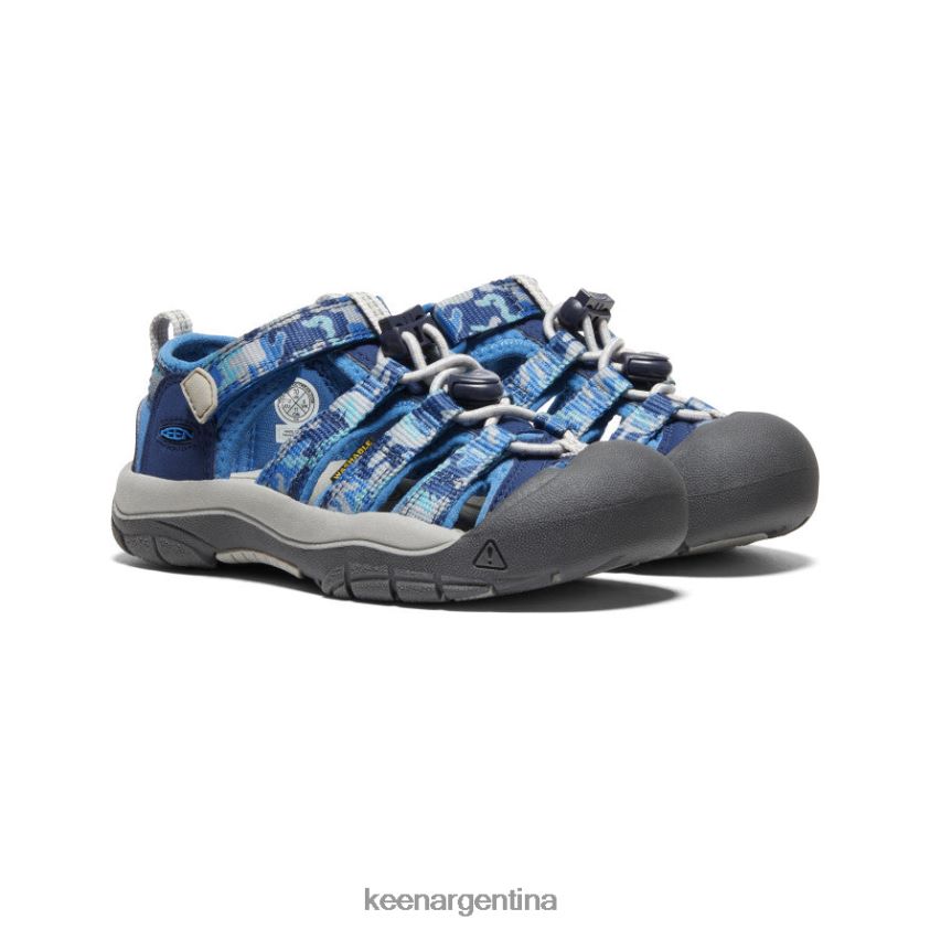 camuflaje/cobalto brillante calzado KEEN newport h2 T0822B748 pequeños niños