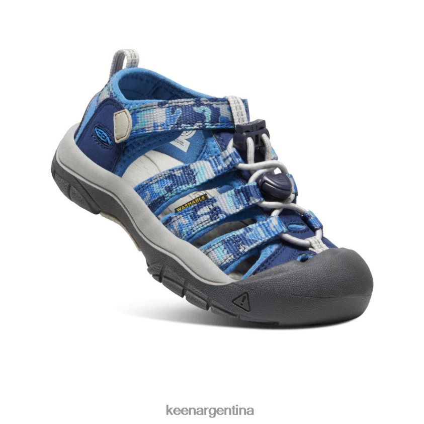 camuflaje/cobalto brillante calzado KEEN newport h2 T0822B748 pequeños niños