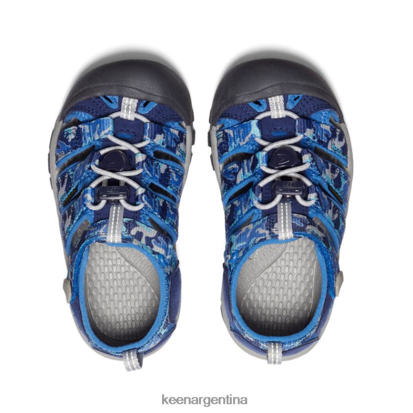 camuflaje/cobalto brillante calzado KEEN newport h2 T0822B748 pequeños niños