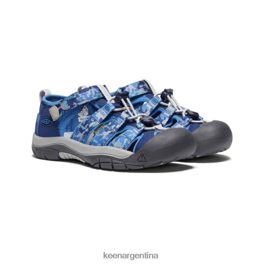 camuflaje/cobalto brillante calzado KEEN newport h2 T0822B767 niños grandes