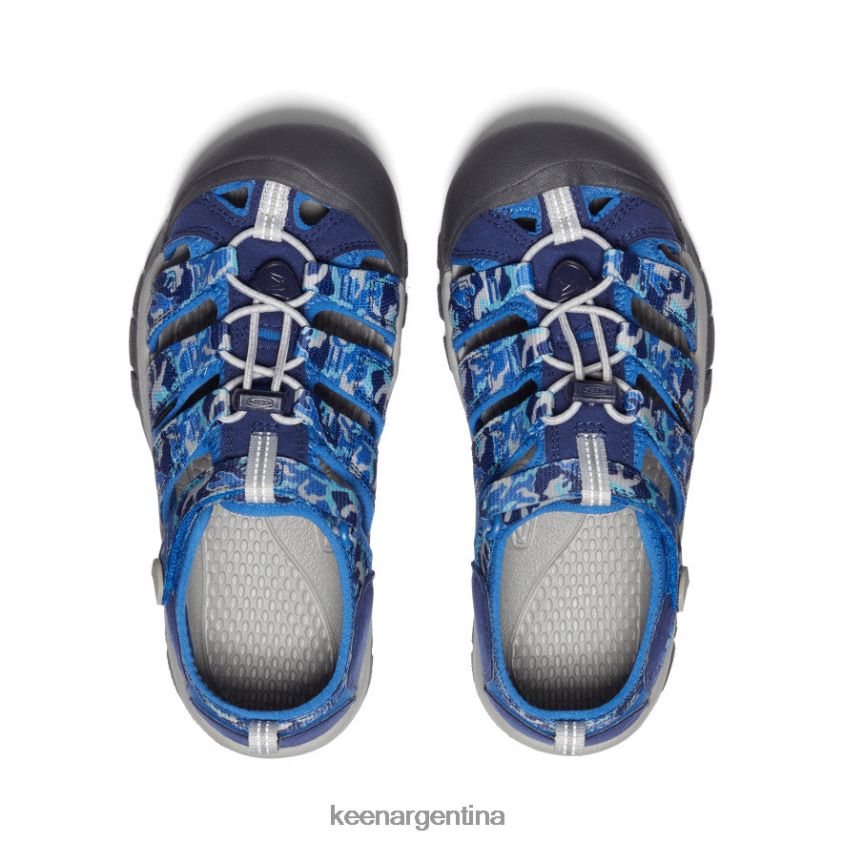 camuflaje/cobalto brillante calzado KEEN newport h2 T0822B767 niños grandes