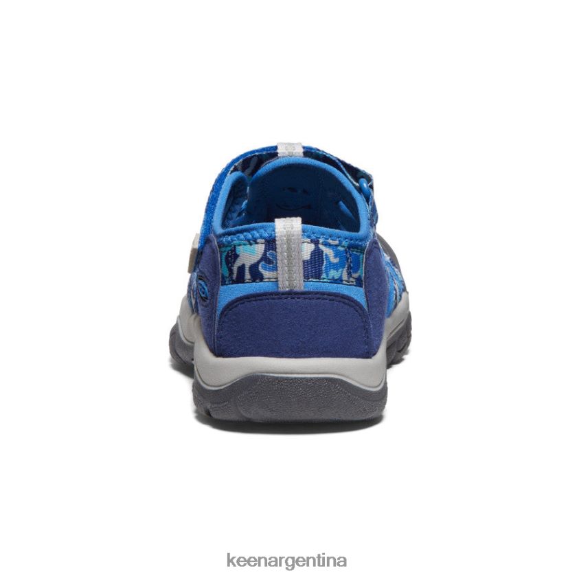 camuflaje/cobalto brillante calzado KEEN newport h2 T0822B767 niños grandes