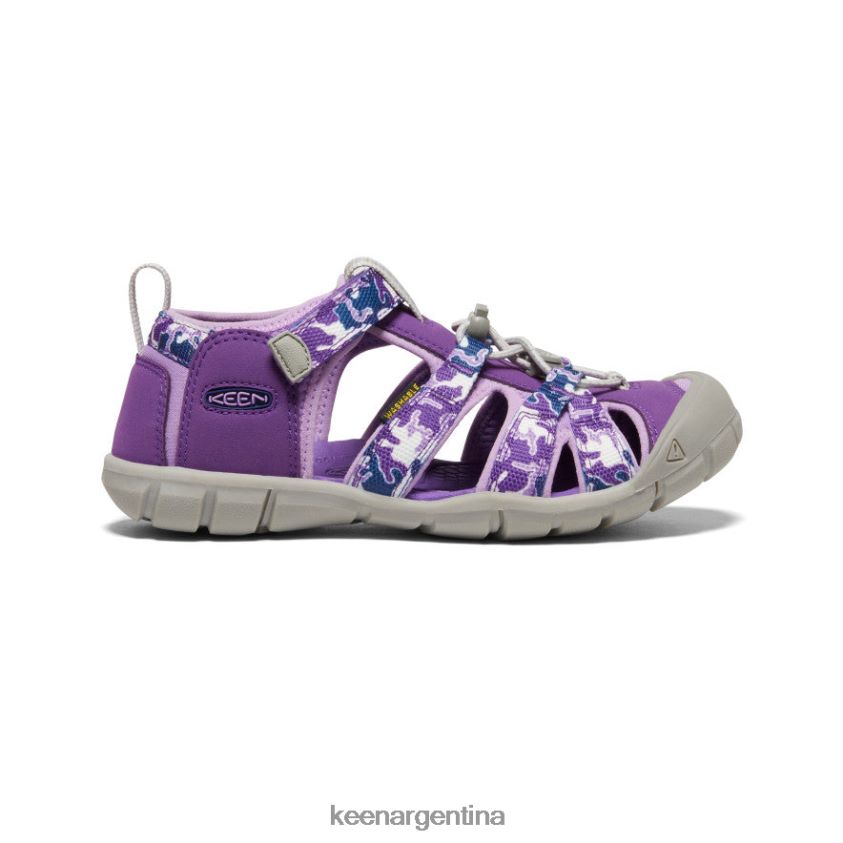 camuflaje/tillandsia morado calzado KEEN seacamp ii cnx T0822B795 niños grandes