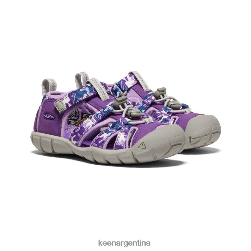 camuflaje/tillandsia morado calzado KEEN seacamp ii cnx T0822B851 pequeños niños