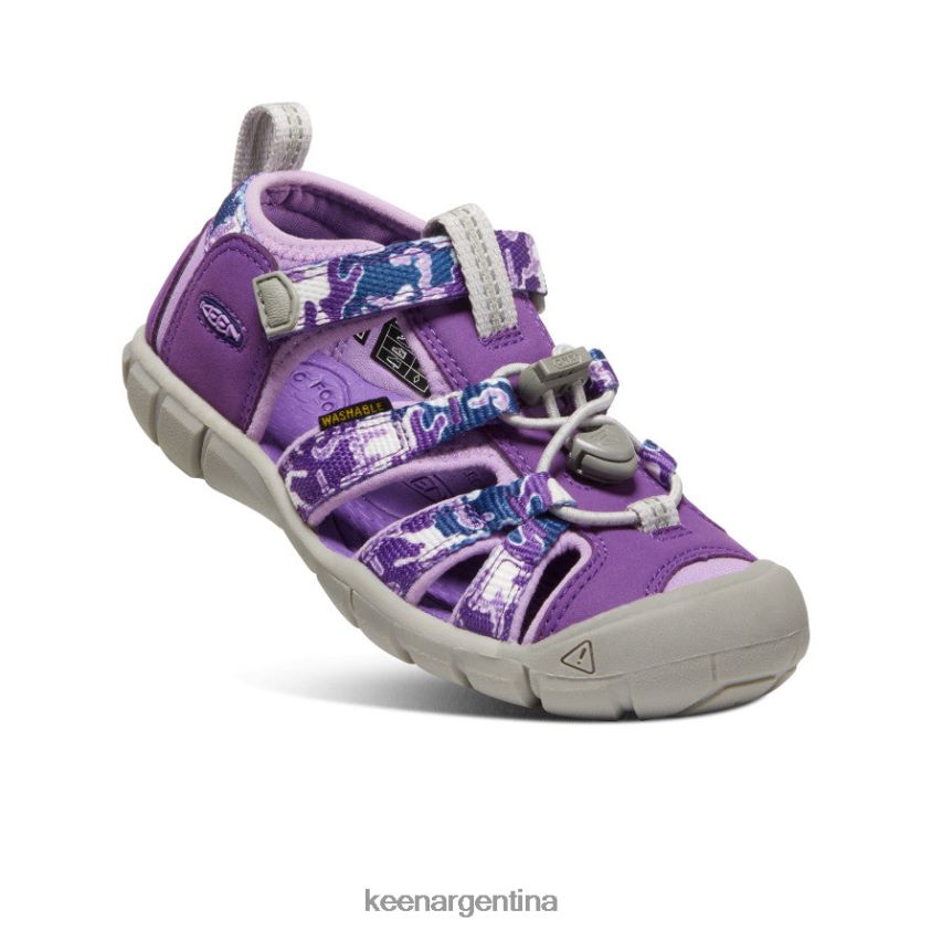 camuflaje/tillandsia morado calzado KEEN seacamp ii cnx T0822B851 pequeños niños