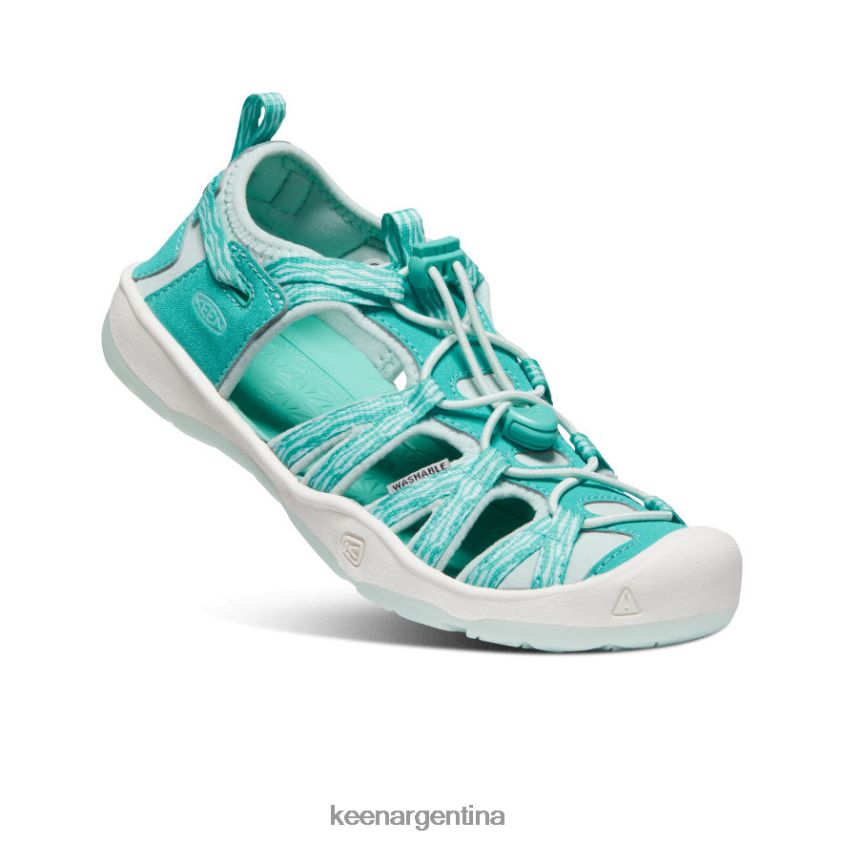 cascada/vidrio azul calzado KEEN sandalia moxie T0822B924 niños grandes