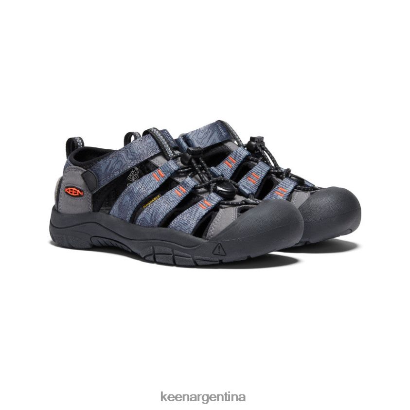 gris acero/negro calzado KEEN newport h2 T0822B755 niños grandes