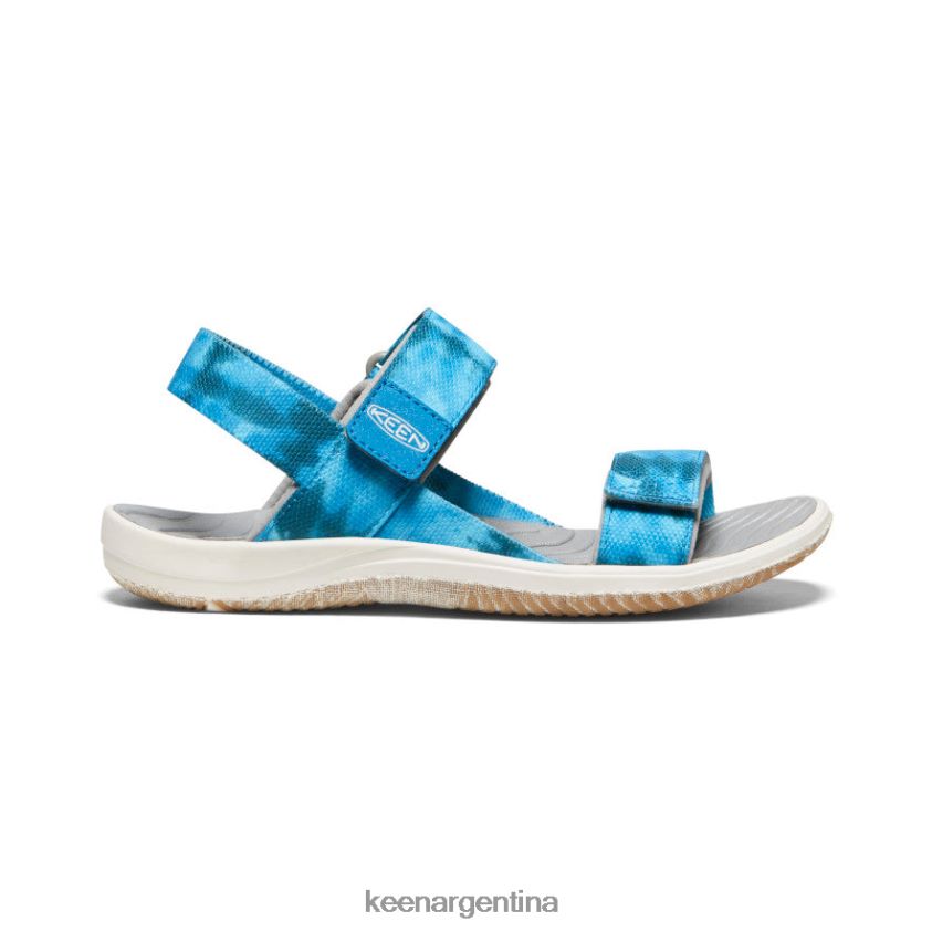 musgo marino/azul fiordo calzado KEEN correa trasera elle T0822B722 niños grandes