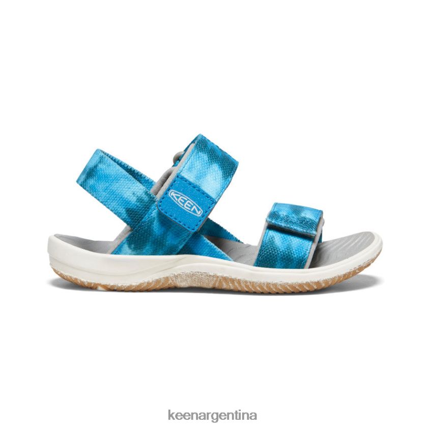 musgo marino/azul fiordo calzado KEEN correa trasera elle T0822B726 pequeños niños