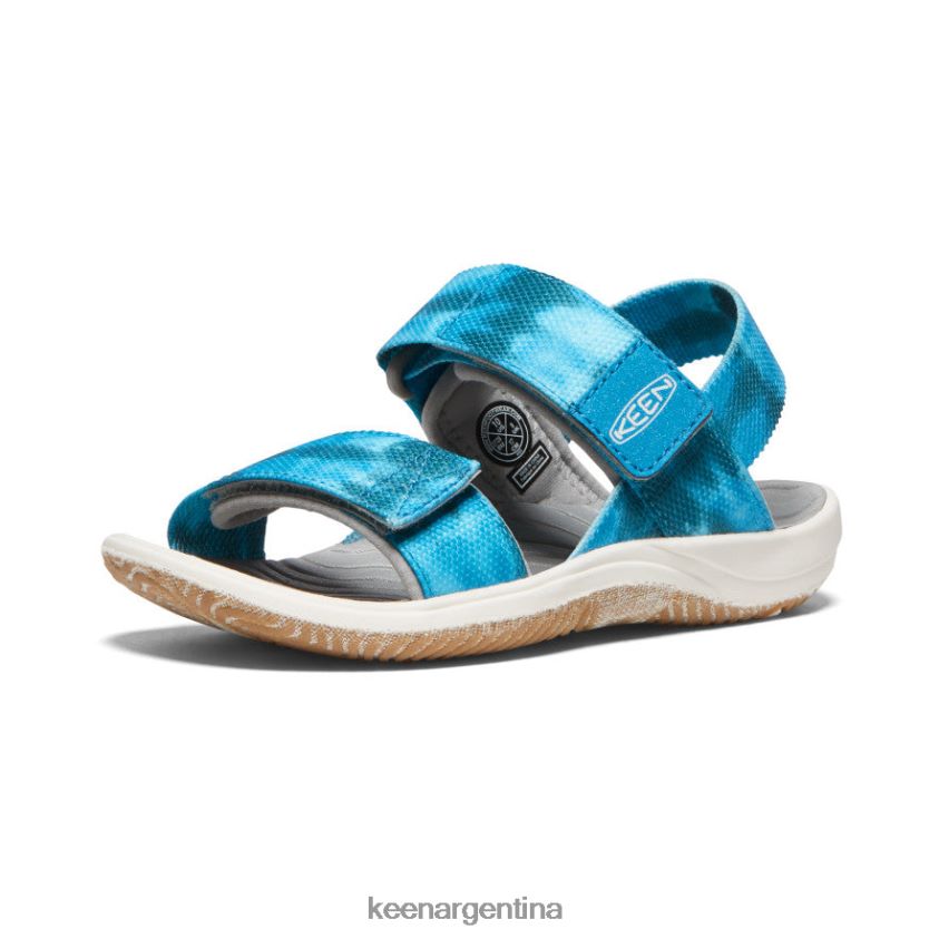 musgo marino/azul fiordo calzado KEEN correa trasera elle T0822B726 pequeños niños