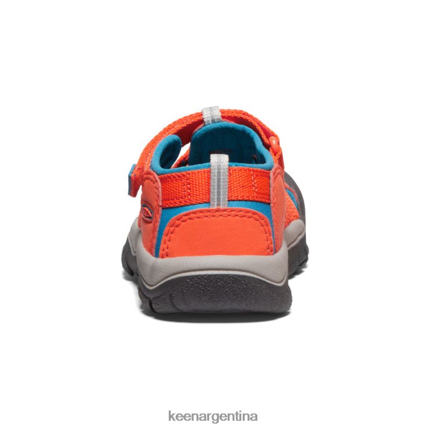 naranja seguridad/azul fiordo calzado KEEN newport h2 T0822B738 pequeños niños