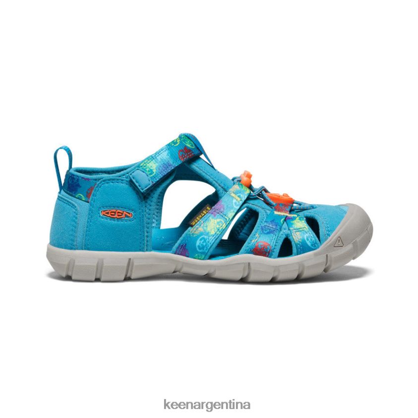 oso ahumado/azul fiordo calzado KEEN seacamp ii cnx x oso ahumado T0822B800 niños grandes