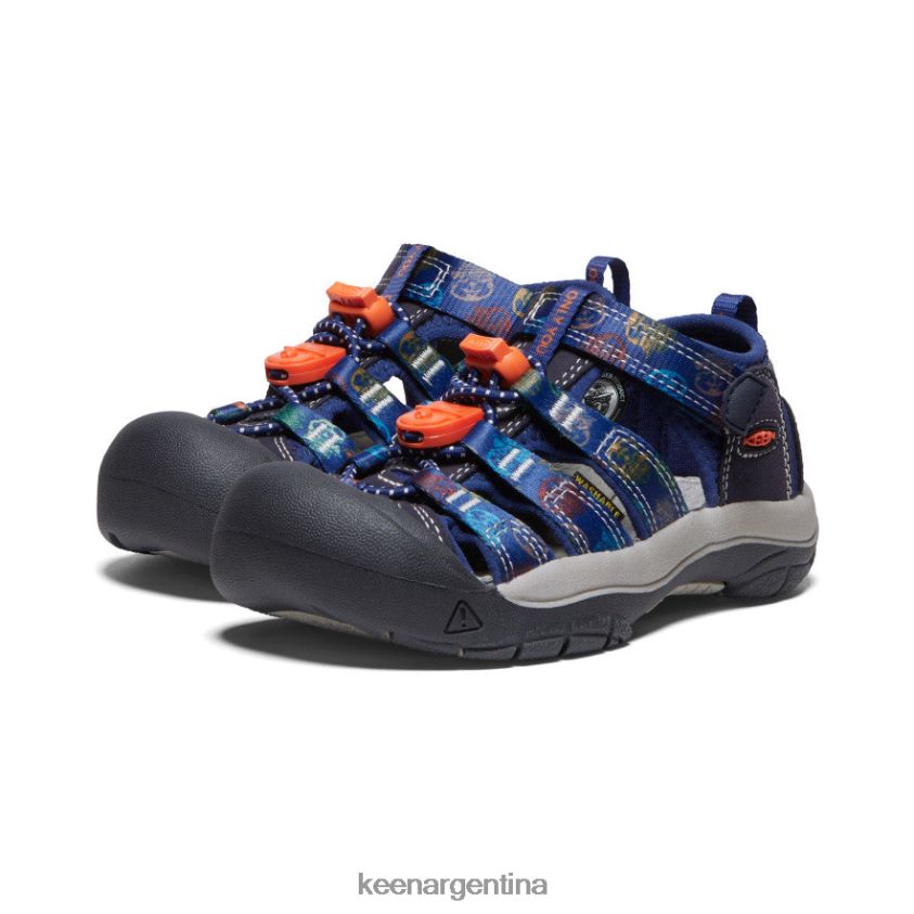 oso ahumado/multi calzado KEEN newport h2 x oso ahumado T0822B743 pequeños niños