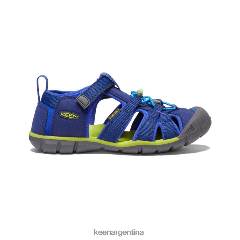 profundidades azules/chartreuse calzado KEEN seacamp ii cnx T0822B786 niños grandes