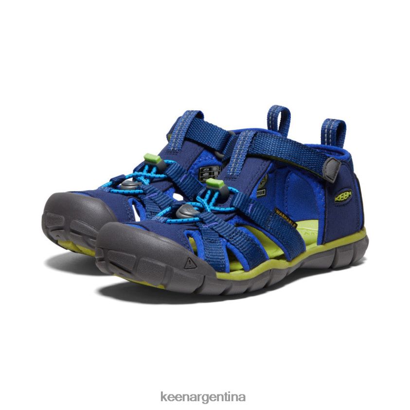 profundidades azules/chartreuse calzado KEEN seacamp ii cnx T0822B786 niños grandes