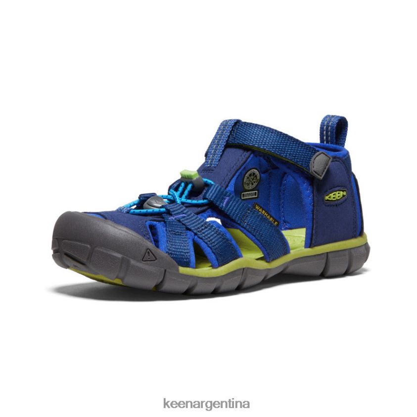 profundidades azules/chartreuse calzado KEEN seacamp ii cnx T0822B786 niños grandes