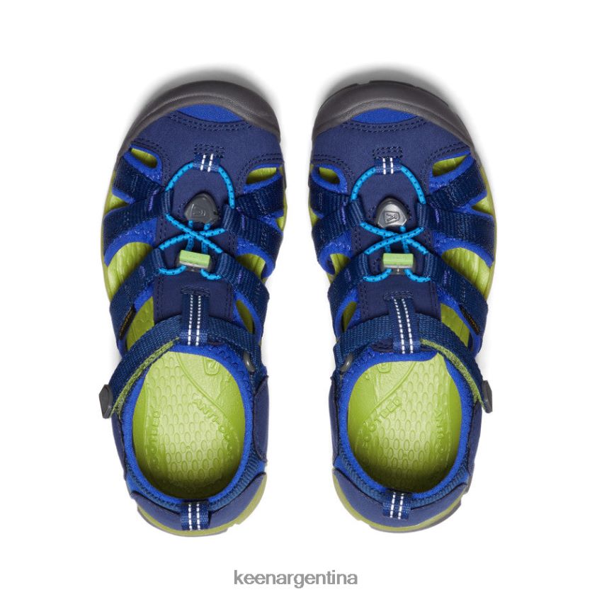 profundidades azules/chartreuse calzado KEEN seacamp ii cnx T0822B786 niños grandes
