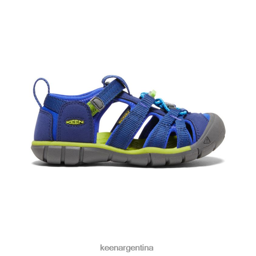 profundidades azules/chartreuse calzado KEEN seacamp ii cnx T0822B846 pequeños niños