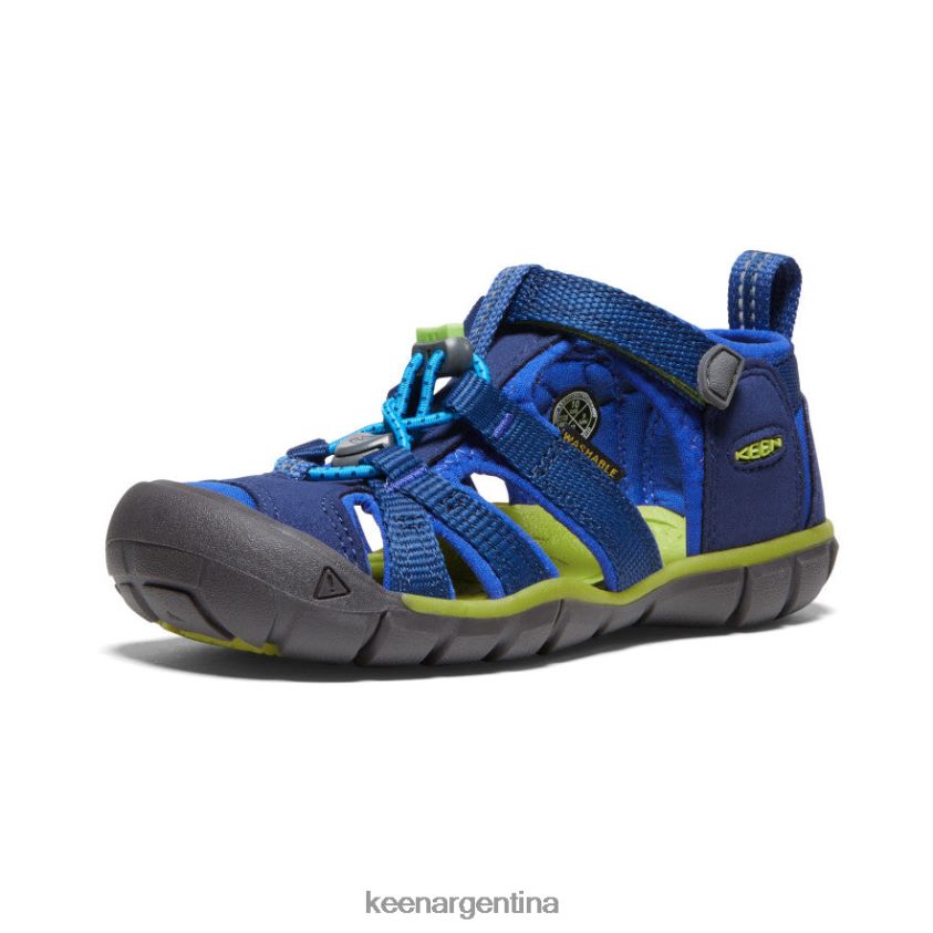 profundidades azules/chartreuse calzado KEEN seacamp ii cnx T0822B846 pequeños niños