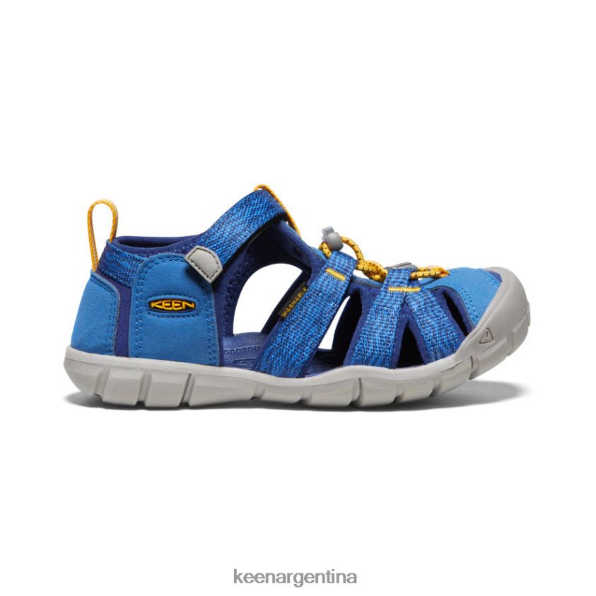 profundidades brillantes de cobalto/azul calzado KEEN seacamp ii cnx T0822B805 niños grandes