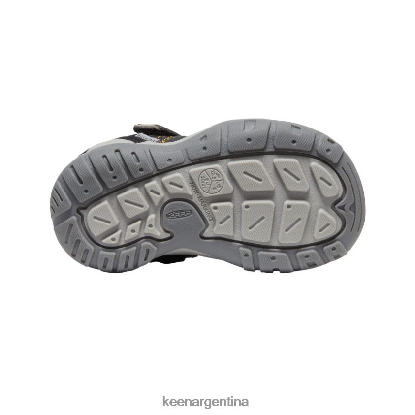 amarillo negro calzado KEEN zapatillas con pico y nudo T0822B934 niños pequeños