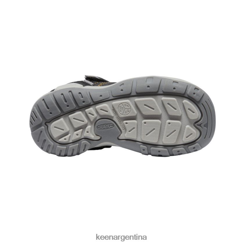 amarillo negro calzado KEEN zapatillas con pico y nudo T0822B971 pequeños niños