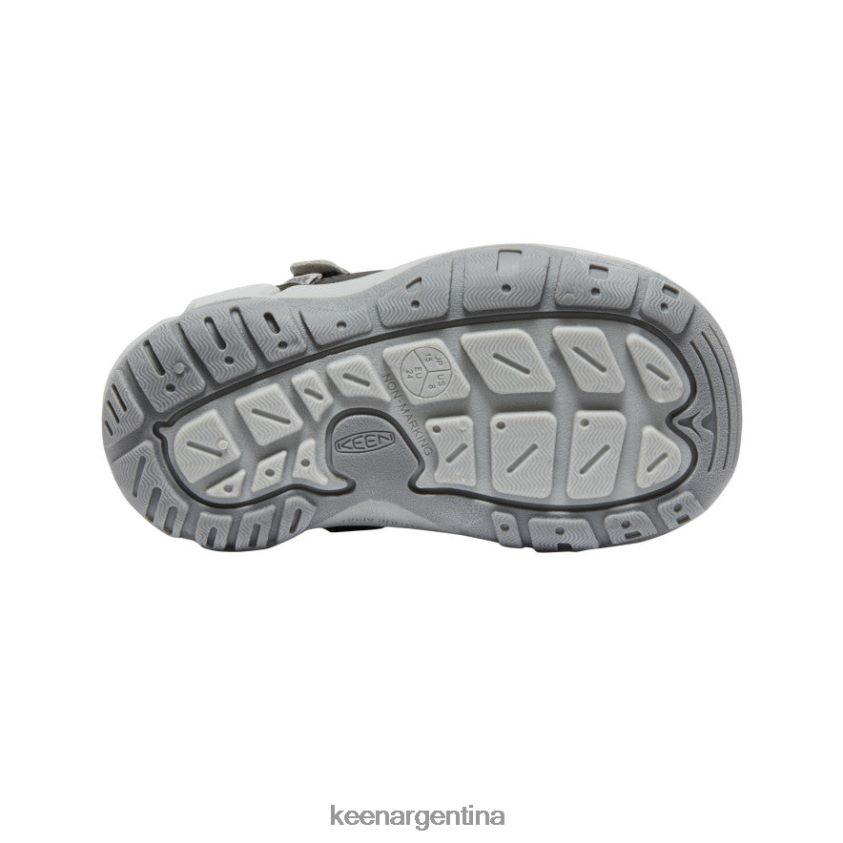 gris acero/naranja seguridad calzado KEEN zapatillas con nudo hueco T0822B890 pequeños niños