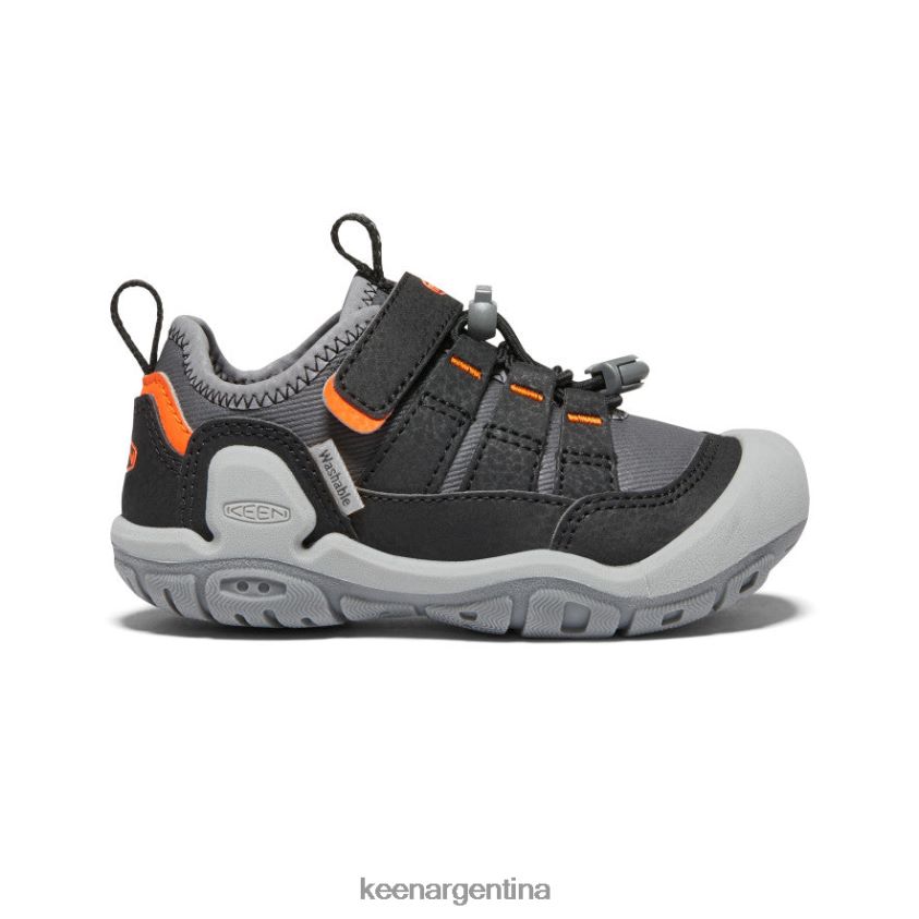 gris acero/naranja seguridad calzado KEEN zapatillas con nudo hueco T0822B908 niños grandes
