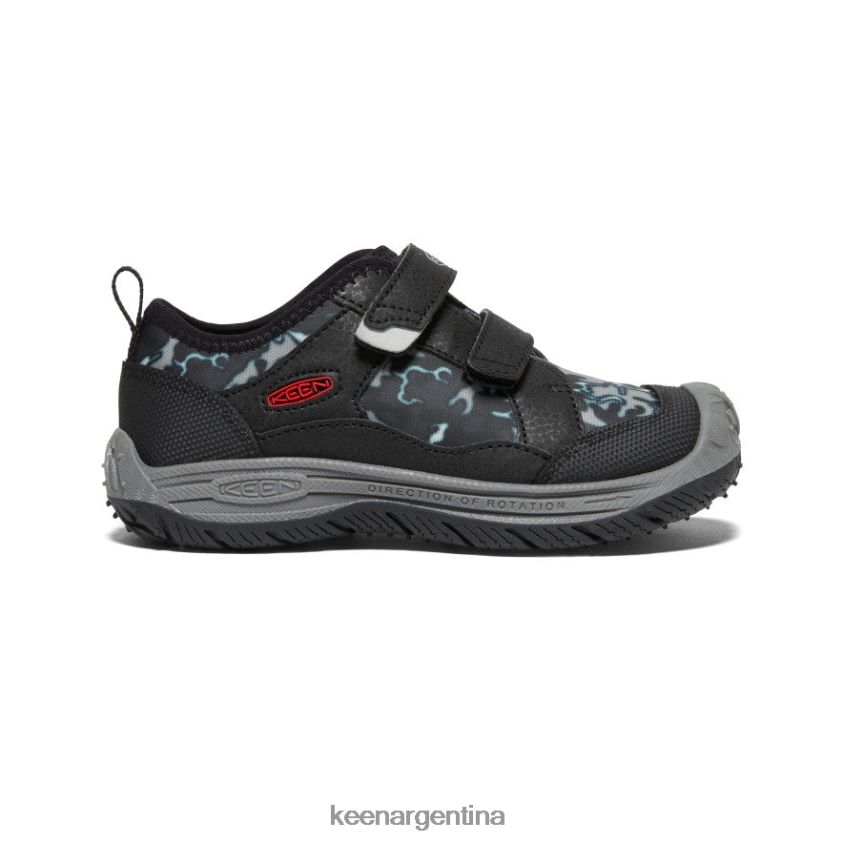 negro/camuflaje calzado KEEN sabueso de velocidad T0822B809 pequeños niños