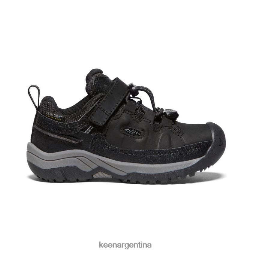 negro/gris acero calzado KEEN zapato impermeable targhee T0822B912 pequeños niños